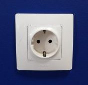 Electric socket in Greece